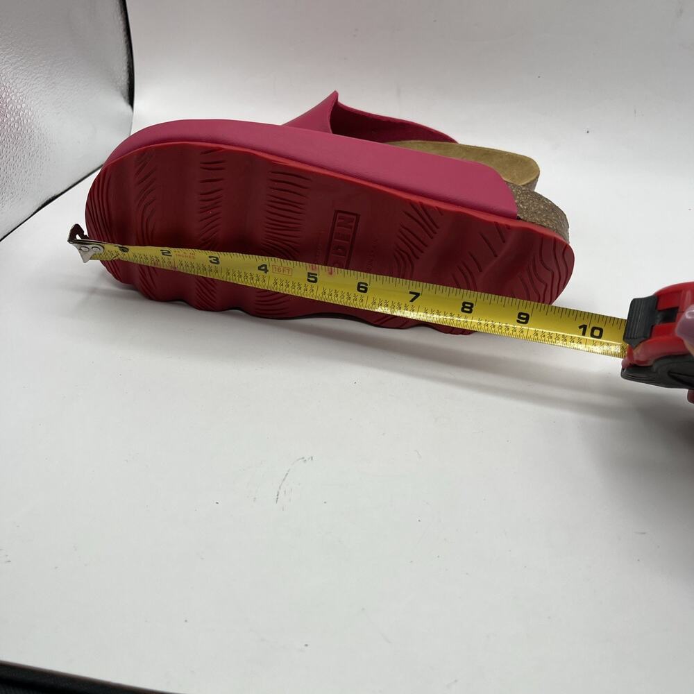 BODEN Color Block Red Pink Leather LYLA Slip On Mules Clogs Sz EUR 37 Women’s - Picture 5 of 6